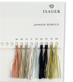 Fargekart ISAGER - Japansk Bomull 